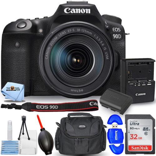 Canon EOS 90D DSLR Camera with 18-135mm f/3.5-5.6 IS USM