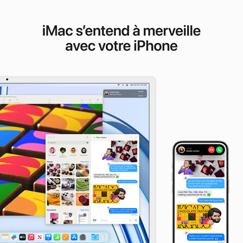 Apple iMac 24" (Fall 2023) - Pink (Apple M3 Chip / 8-Core GPU / 256GB SSD / 8GB RAM) - French