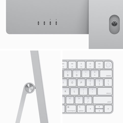 Apple iMac 24" (Fall 2023) - Silver (Apple M3 Chip / 10-Core GPU / 512GB SSD / 8GB RAM) - French