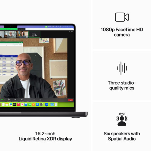 Apple MacBook Pro 16.2" (Fall 2023) - Space Black (Apple M3 Pro / 512GB SSD / 18GB RAM) - English