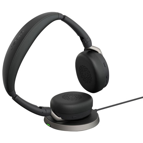 Jabra Evolve2 65 Flex Bluetooth Noise Cancelling Headset with Integrated Microphone (26699-999-899-01) - Black