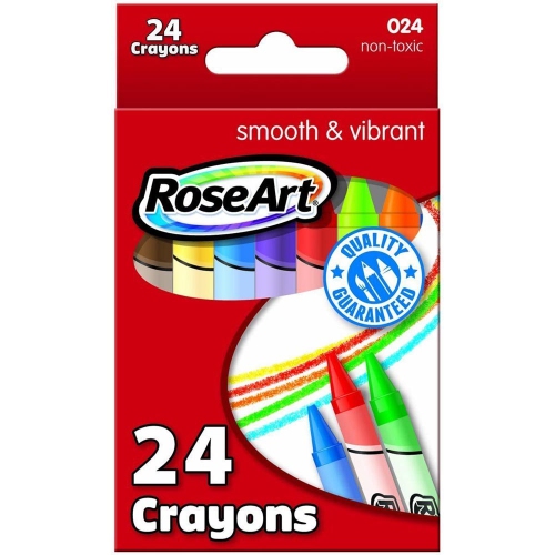 RoseArt 24-Color Crayons, Packaging May Vary