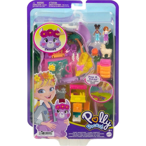 Polly Pocket Camp Adventure Llama Compact Playset