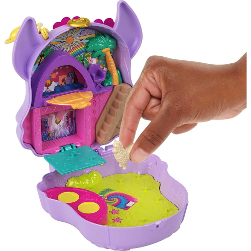 Polly Pocket Camp Adventure Llama Compact Playset