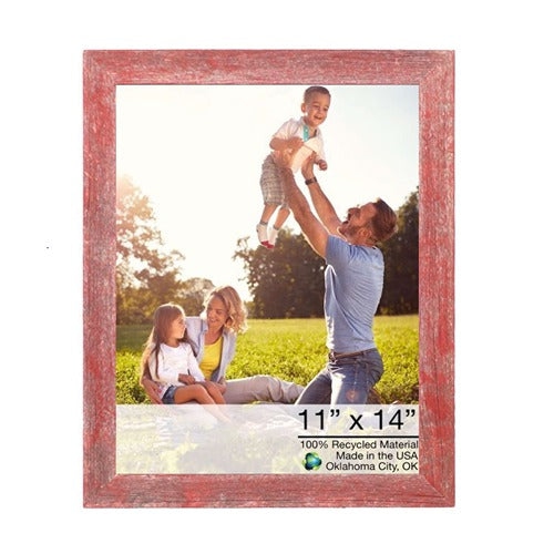 11” X 14” Rustic Farmhouse Red Wood Frame Best Buy Canada