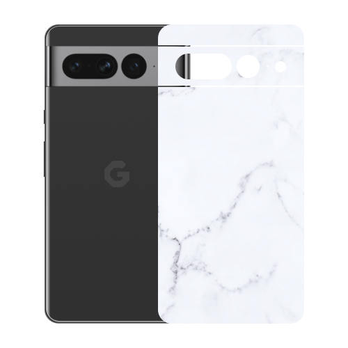 Ghost Armor Google Pixel 7 Pro White Marble Skin - 3M Military Grade - Lifetime Replacements