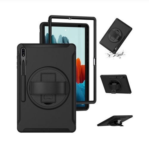 [CS] Shockproof Heavy Duty Rugged Kickstand Case with Hand Strap for Samsung Tablet Tab S8 Ultra S9 Ultra S10 Ultra 14.6" X900 X910 X920