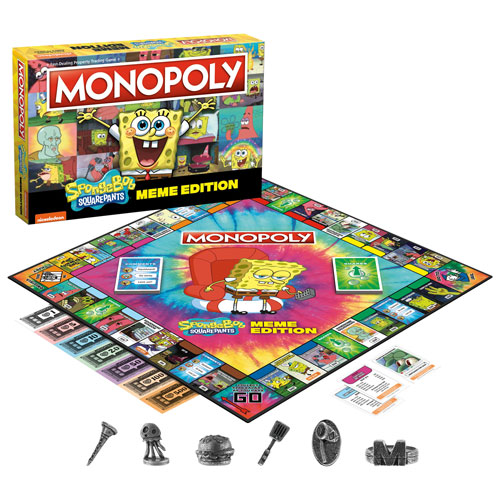 Monopoly: SpongeBob SquarePants Meme Edition Board Game - English