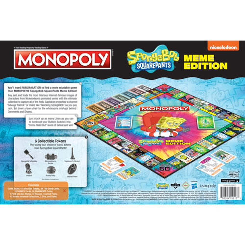 Monopoly: SpongeBob SquarePants Meme Edition Board Game - English