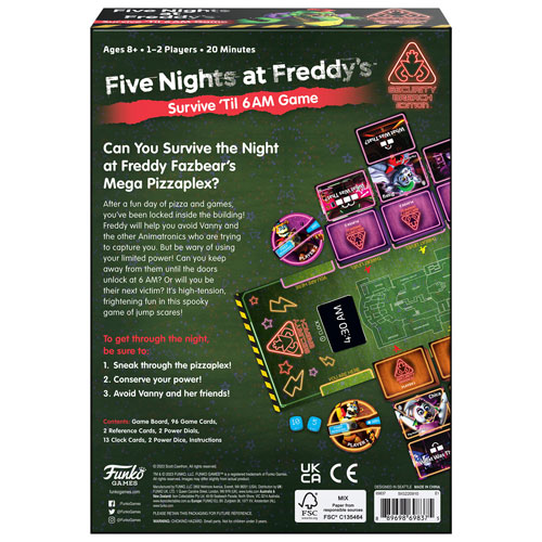 Jeu de société Five Nights At Freddy's - Survive 'Til 6AM Security Breach - Anglais