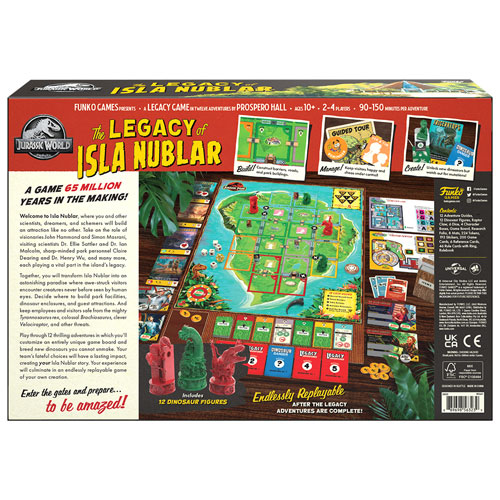 Jurassic World: Jeu de société The Legacy Of Isla Nublar - Anglais