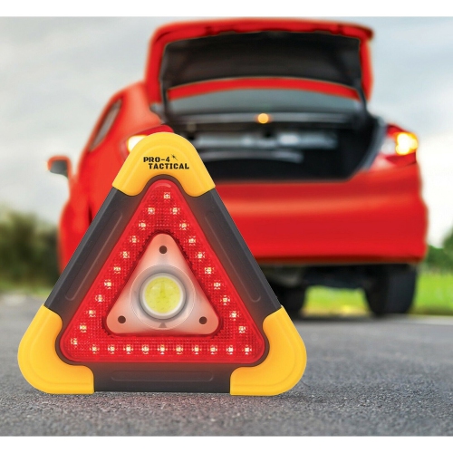 Pro-4 Triangle Emergency Work Light, Beiliant 400 Lumens, Weatherprrof, Up to 12 Hours Run Time