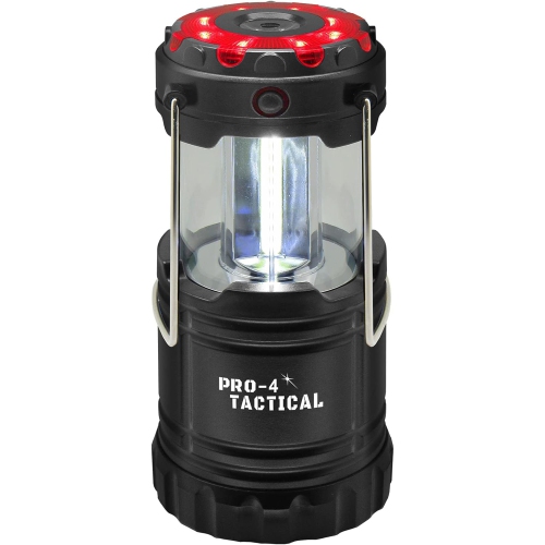 Pro-4 Tactical Portable Lantern with Bright Light, 300 Lumens, Magnetic Base, Model 4820, Emergency Hazard Flasher, and 3 AA Batteries Included