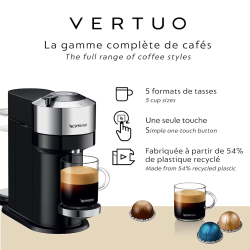 Nespresso Vertuo Next Deluxe Coffee Espresso Machine by De