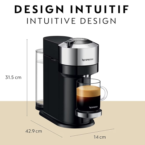 Nespresso Vertuo Next Deluxe Coffee Espresso Machine by De