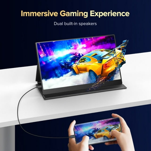 4K Gaming Monitor 15.6" USB-C HDMI 3840x2160 Portable Monitor Screen