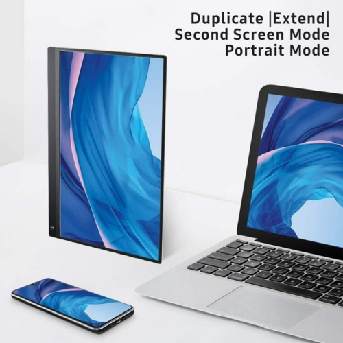 Portable Monitor Touch Screen, Built-in 10500mAh Rechargeable Battery, UPERFECT 15.6 FHD HDR 1080P Portable Laptop Monitor for Laptop Mackbook PC