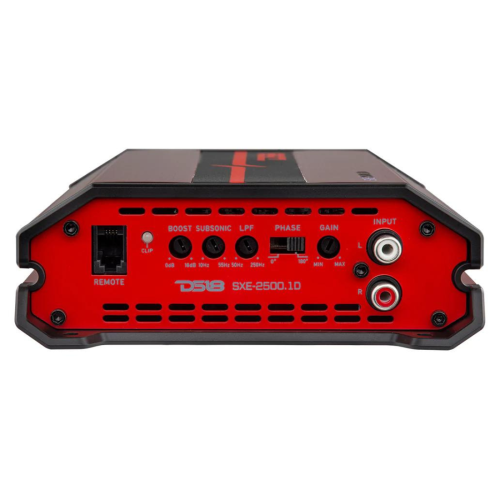 DS18 SXE-2500.1D/RD 1-CH Monoblock 2500W Peak Class-D Car Compact Amplifier