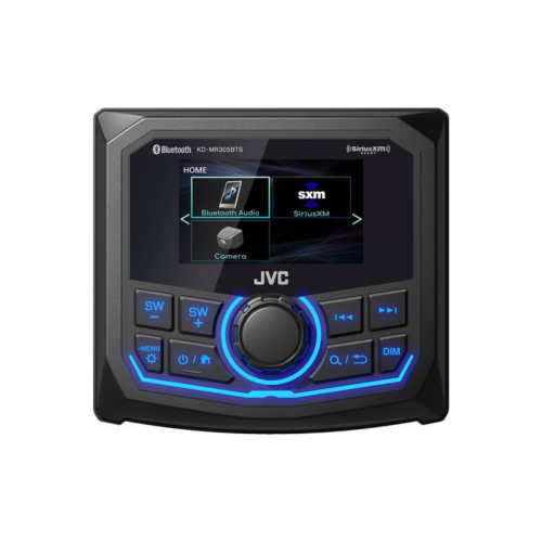 Récepteur multimédia numérique nautique Bluetooth MP3 KD-MR305BTS de JVC avec écran ACL à matrice active de 2,7 po