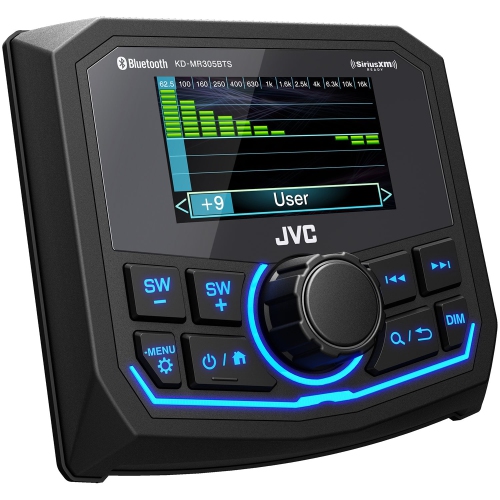Récepteur multimédia numérique nautique Bluetooth MP3 KD-MR305BTS de JVC avec écran ACL à matrice active de 2,7 po