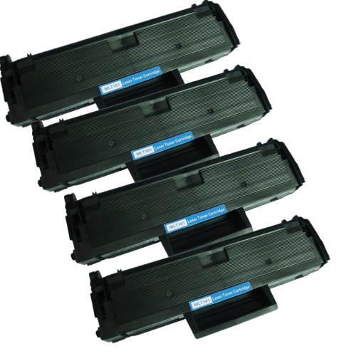 Max Saving Compatible 4PK Toner Cartridges D101S, MLT-D101S Compatible Remanu for Samsung D101S Black ML-2164 ML-2164W ML-2165W