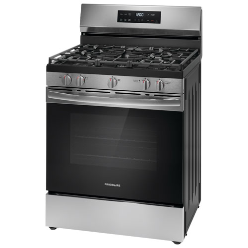 Frigidaire 30" 5.1 Cu. Ft. 5-Burner Freestanding Gas Range (FCRG3062AS) - Stainless Steel