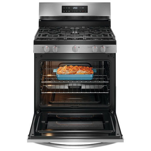 Frigidaire 30" 5.1 Cu. Ft. 5-Burner Freestanding Gas Range (FCRG3062AS) - Stainless Steel