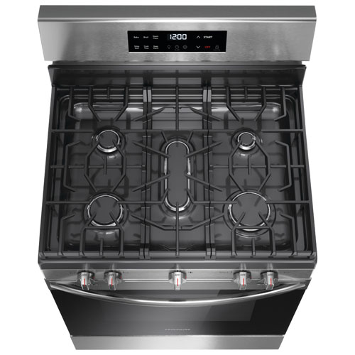 Frigidaire 30" 5.1 Cu. Ft. 5-Burner Freestanding Gas Range (FCRG3062AS) - Stainless Steel
