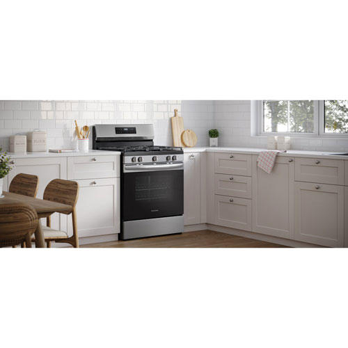 Frigidaire 30" 5.1 Cu. Ft. 5-Burner Freestanding Gas Range (FCRG3062AS) - Stainless Steel