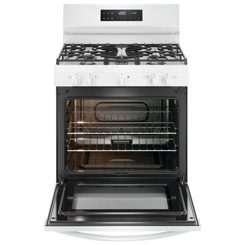 Frigidaire 30" 5.1 Cu. Ft. 5-Burner Freestanding Gas Range - White