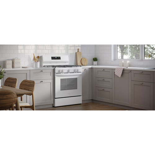 Frigidaire 30" 5.1 Cu. Ft. 5-Burner Freestanding Gas Range - White