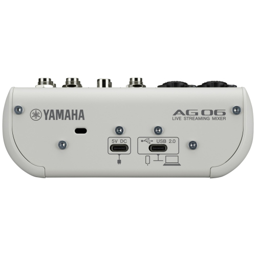 【YAMAHA】AG06 MK2 Yamaha AG06MK2 White 6-Channel Live Streaming Mixer USB