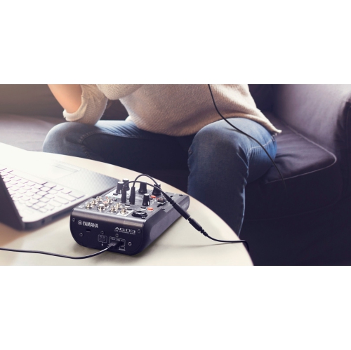 Yamaha AG03MK2 Mixer w/ USB Audio Interface - Black