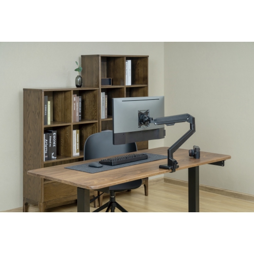 Amer Mounts Single Monitor Mount with Hydralift Pneumatic Arm - Clamp and Grommet Included - 9kg per display - 10YR Warranty - HYDRA1GB