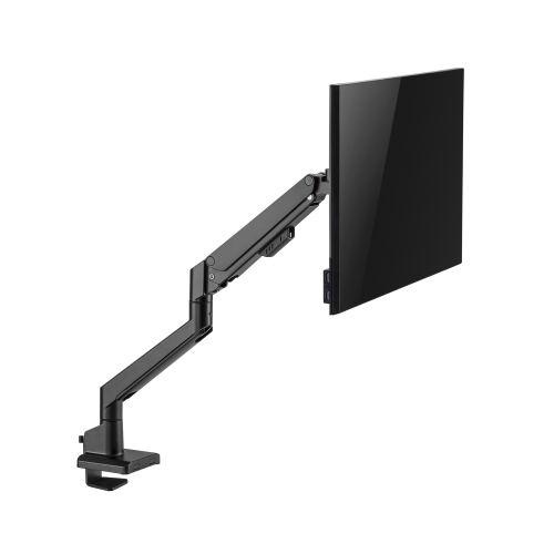 Amer Mounts Single Monitor Mount with Hydralift Pneumatic Arm - Clamp and Grommet Included - 9kg per display - 10YR Warranty - HYDRA1GB