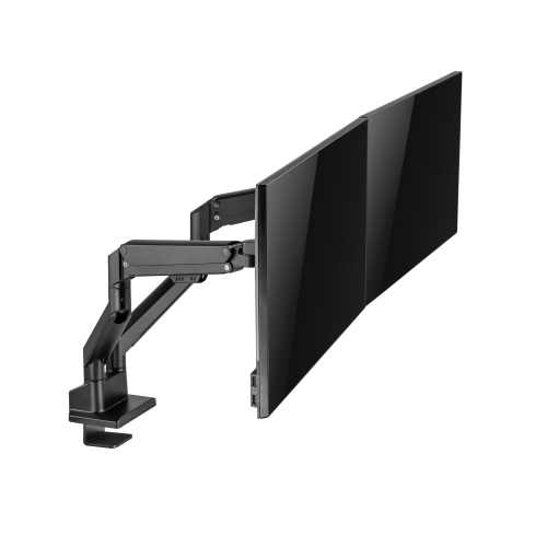 Amer Mounts Dual Monitor Mount with Hydralift Pneumatic Arms - Clamp and Grommet Included - 9kg per display - 10YR Warranty - HYDRA2GB