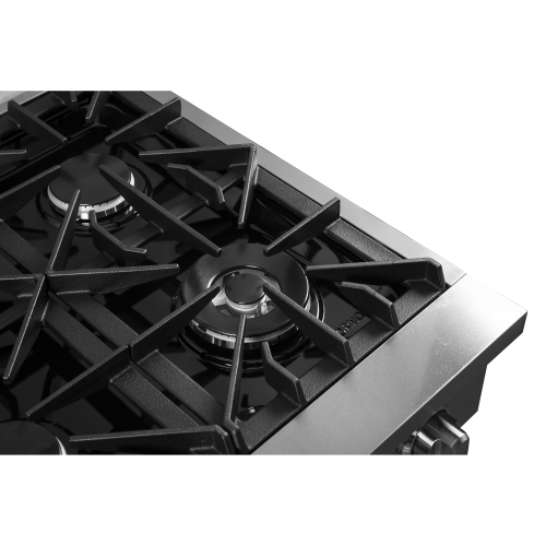 Forno Cossato Alta Qualita 36" Gas Rangetop - Stainless Steel, Built-In, Electronic Ignition