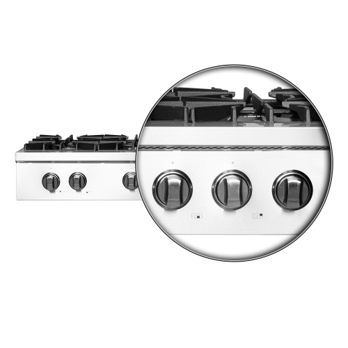 Forno Cossato Alta Qualita 48" Gas Rangetop with Bridge Burner