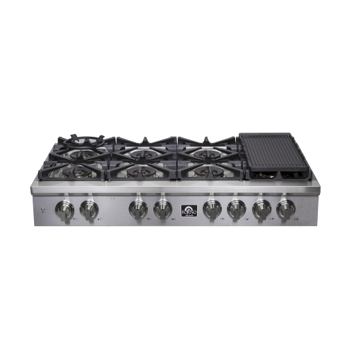 FORNO  Spezia Alta Qualita 48" Pro-Style Gas Rangetop - High-Quality Stainless Steel Cooktop Great cooktop