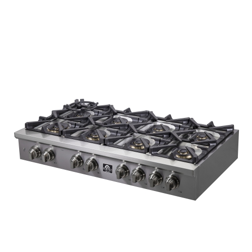 Forno Spezia Alta Qualita 48" Pro-Style Gas Rangetop - High-Quality Stainless Steel Cooktop