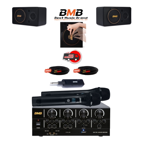 Bmb Best Music Brand Dah 100 Karaoke Mixing Amplifier With Bluetooth Wh 210 Uhf Wireless