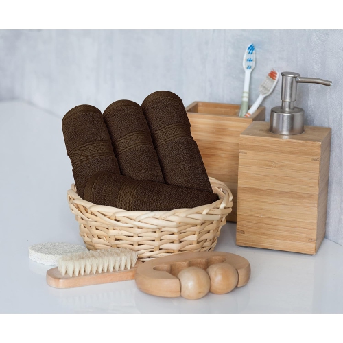 Utopia Towels 8-Piece Premium Towel Set, 2 Bath Towels, 2 Hand Towels, and 4 Wash Cloths, 600 GSM 100% Ring Spun Cotton Highly Absorbent Towels for