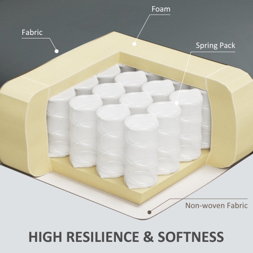 HOMCOM – Fauteuil d’appoint en similicuir, fauteuil à dossier en confessionnal recouvert, fauteuil de salon capitonné moderne avec rembourrage épais,