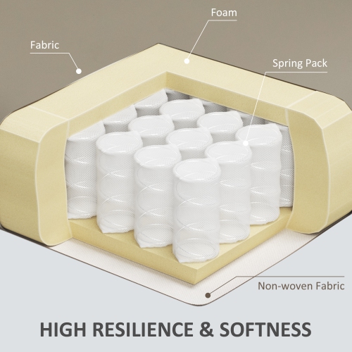 HOMCOM – Fauteuil d’appoint en similicuir, fauteuil à dossier en confessionnal recouvert, fauteuil de salon capitonné moderne avec rembourrage épais,