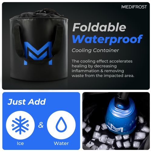 REATHLETE MEDIFROST Cold Therapy Machine – Wearable and Adjustable. Portable ice machine for post-surgery relief, reducing swelling in the knee,