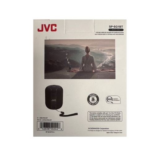 JVJVC SP-SG1BT GUMY Portable Wireless Speaker With Surround Sound-Black