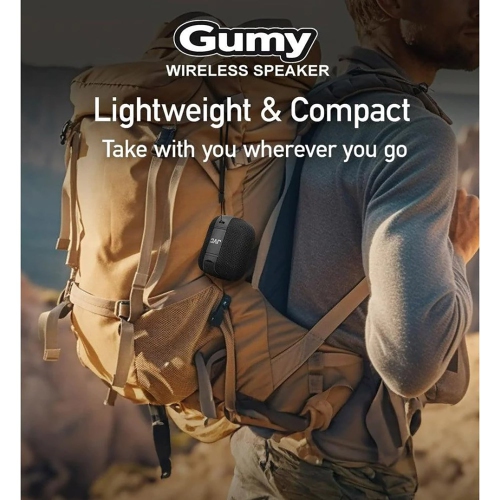 JVJVC SP-SG1BT GUMY Portable Wireless Speaker With Surround Sound-Black