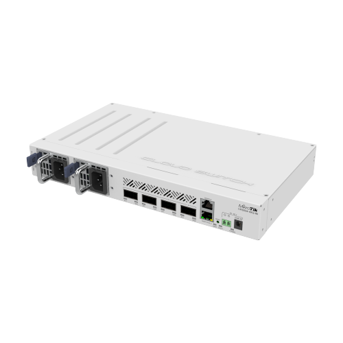 CRS504-4XQ-IN100 Gigabit networking. This switch is the next step in upgrading existing 10 or 25 Gigabit networks. Multiple powering options, dual