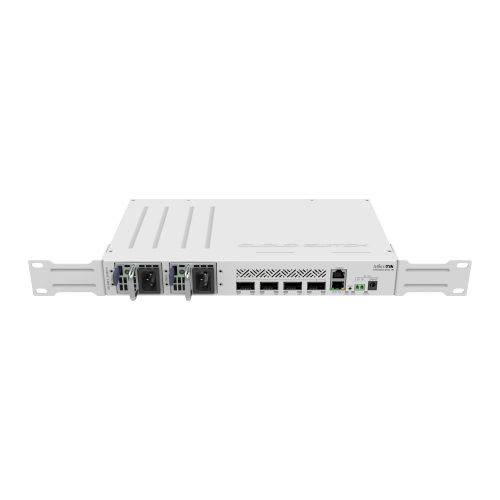 CRS504-4XQ-IN100 Gigabit networking. This switch is the next step in upgrading existing 10 or 25 Gigabit networks. Multiple powering options, dual