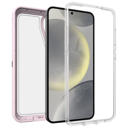 OtterBox Defender XT Fitted Hard Shell Case for Galaxy S24+ - Pink/Clear